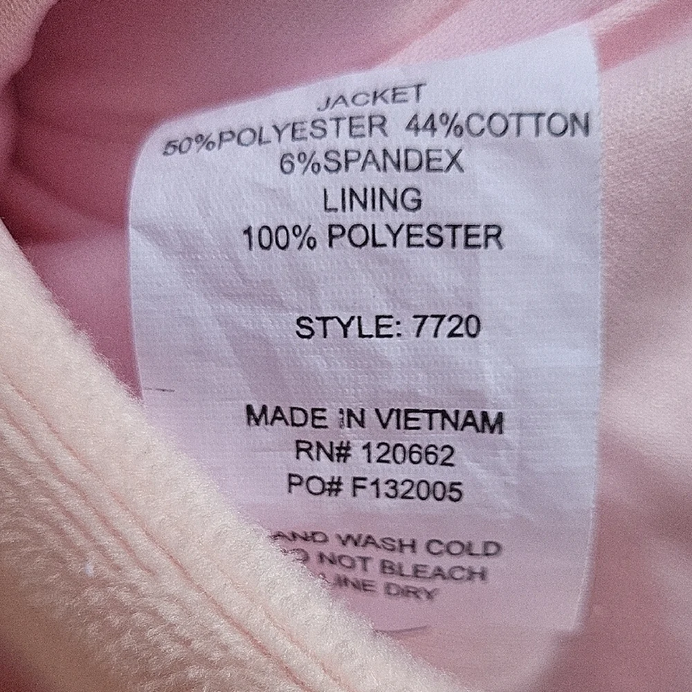 Isobella & Chloe Light Pink Ruffle Pea Coat